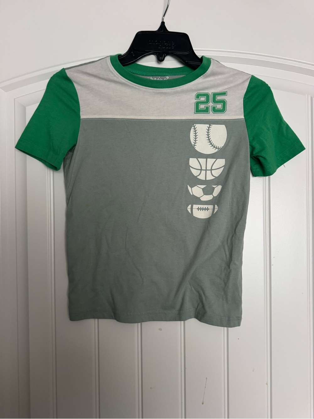 jumping beans Green and Gray Sports Graphic Tee